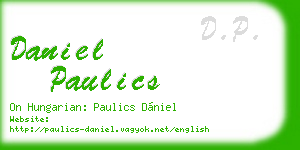 daniel paulics business card